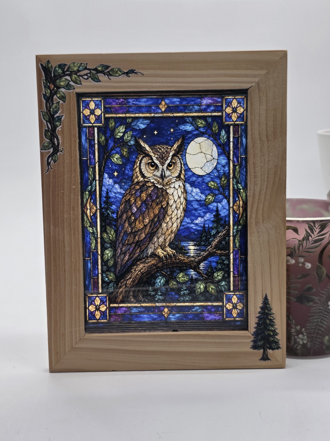 Owl framed art